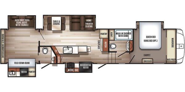 Bunkhouse Fifth Wheel with Outdoor Kitchen - $149/wk - Image 2