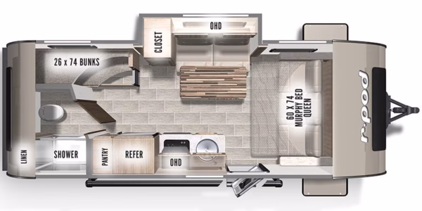 Slick & Spacious Short Trailer w/ Bunks - $82/wk - Image 2