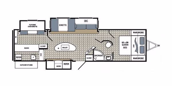 Modern Trailer w/ Bunks & Camp Kitchen - $71/wk - Image 2