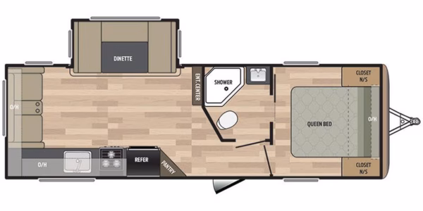 Spacious & Slick Couples' w/ EXT Fridge - $68/wk - Image 2