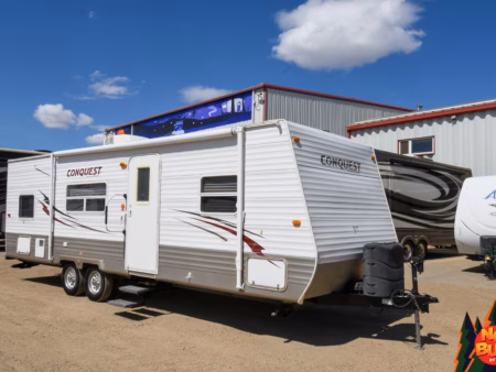 Single Slide Easy-to-Tow Rear Bunk Trailer - $48/wk