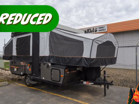 Lightweight Modern Tent Trailer (no toilet) - $56/wk—ON SALE