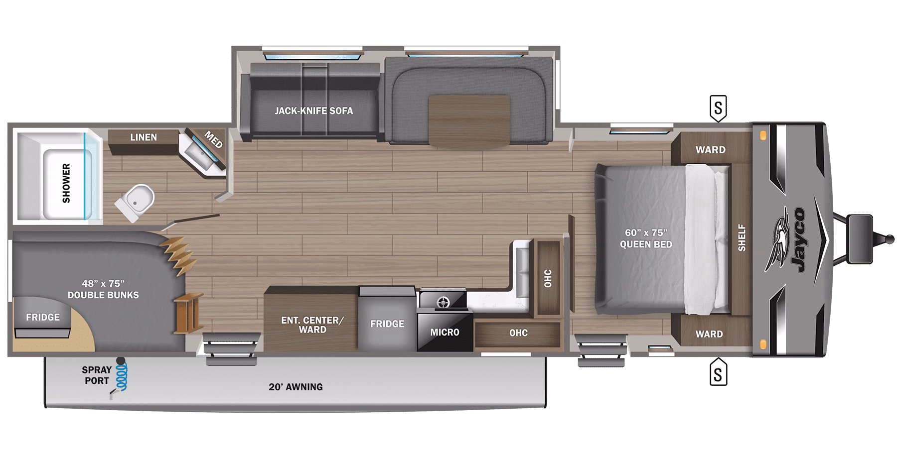 Dual Entry Rear Bunk Model Family Trailer - $94/wk - Image 2