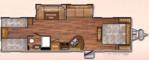 Rear Bunkhouse 1-Slide Bumper Pull - $54/wk - Image 2
