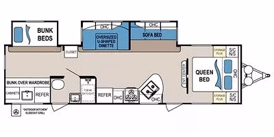 Dual Entry Bumper Pull w/ Rear Bunkhouse - $54/wk - Image 2