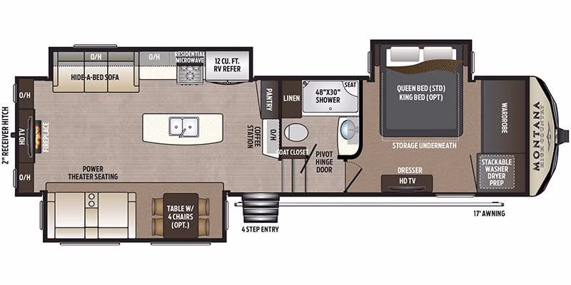 3 6-Foot Slide-Out Luxury Fifth w/ Island - $197/wk - Image 2
