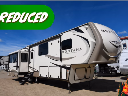 Spacious 4-Slide Fifth Sleeps up to 8 - $184/wk—ON SALE