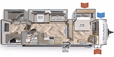 Rear Bunkhouse Travel Trailer Sleeps 10 - $124/wk - Image 2