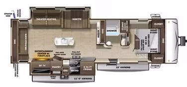 Rear Living Modern Bumper Pull Sleeps 6 - $108/wk - Image 2